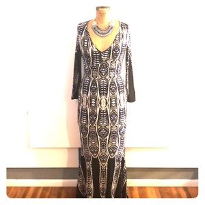 M patterned Maxi dress never been worn